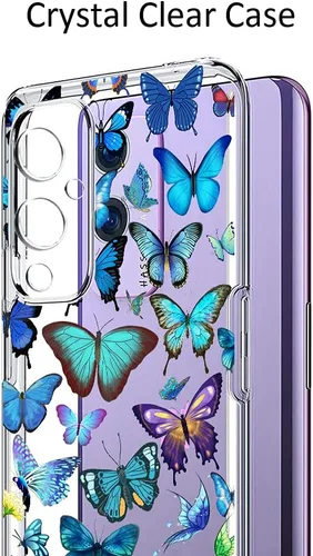 Miniatura 3 de Unov Funda diseñada para OnePlus 9 5G, funda transparente con [patrón antideslizante en relieve], protección delgada a prueba de golpes