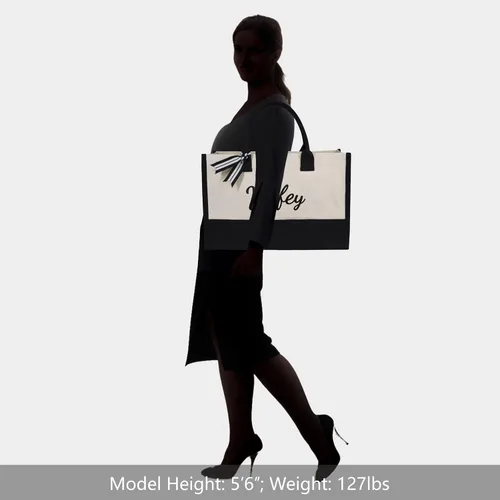 Miniatura 70 de TOPDesign Canvas Tote Bag, Bridal Shower Gifts for Bride, Wedding Bachelorette Bride Gifts Shoulder Bag