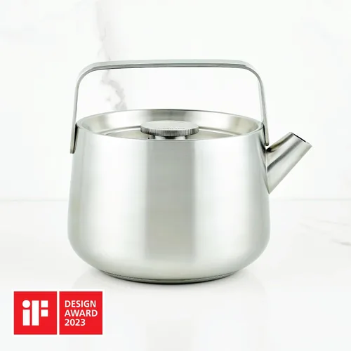 Miniatura 3 de KitchenAid Teteras de Acero Inoxidable con Silbido, 1.8 Litros - Acero Inoxidable Cepillado