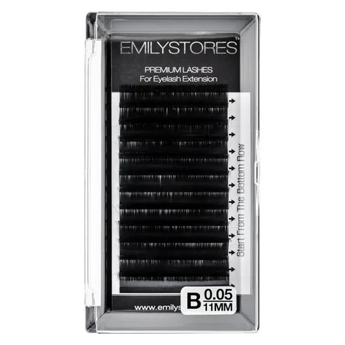Miniatura 13 de Extensiones de pestañas de 0.002 in de grosor, rizo B, 0.394 in de longitud, pestañas de volumen de aspecto natural para extensiones de pestañas