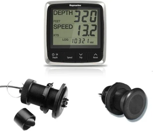 Raymarine Sistema Tridata i50 con transductor pasante-casco, negro