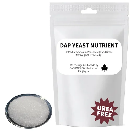 Nutrientes de levadura 100% DAP – 8 onzas (8.00 oz) – Fosfato diamónico de grado alimenticio (DAP) – Uso en elaboración de vinos Cerveza Mead Cider