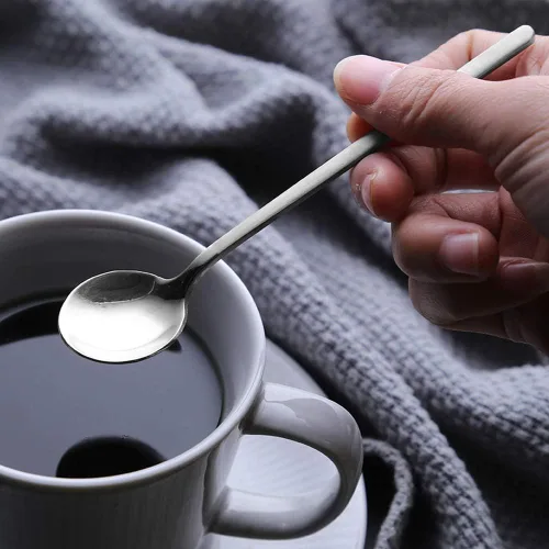 Miniatura 8 de findTop - Juego de 8 cucharas de café expreso de acero inoxidable, mini cucharaditas para café, té británico, postre, pastel, helado, capuchino, 5.3