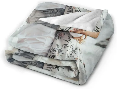 Miniatura 5 de HooSo Manta Personalizada para Cama con Fotos y Texto, Mantas Personalizadas con Collage de Fotos para Regalo de Cumpleaños Familiar y Boda, Collage