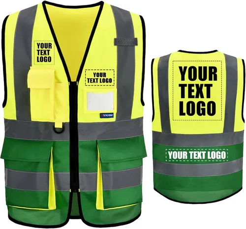 Miniatura 18 de A-SAFETY Chaleco de Seguridad Reflejante de Alta Visibilidad con Logo Personalizado (XS-8XL)