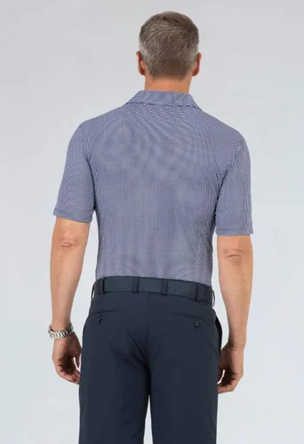 Miniatura 4 de IBKUL Polo de manga corta para hombre con protección solar UPF 50+ Icefil Cooling Tech Mini Check 94754
