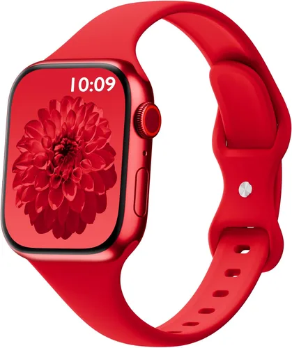 Miniatura 21 de Bandas delgadas de silicona deportivas compatibles con Apple Watch de 38mm 42mm 40mm 44mm 41mm 45mm 46mm 49mm, correa de repuesto delgada y estrecha