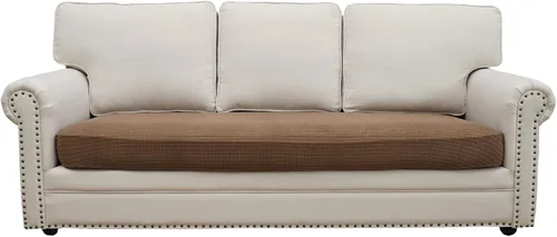 Miniatura 9 de Eismodra - Funda de sofá modular y en forma de L, funda para chaise longue, funda elástica mágica para sofá de 3 cojines en forma de L, funda