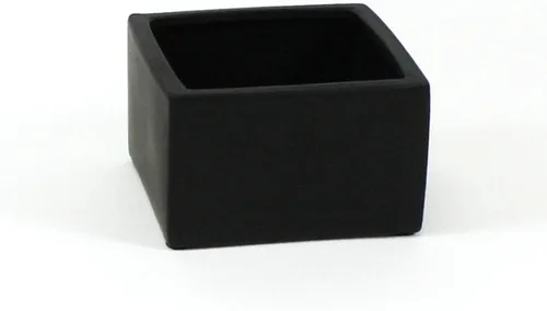 Miniatura 12 de WGV - Jarrón de cerámica con bloque a granel, ancho de 6 pulgadas, alto 4 pulgadas, elegante maceta cuadrada corta, floral, terrario, cómoda