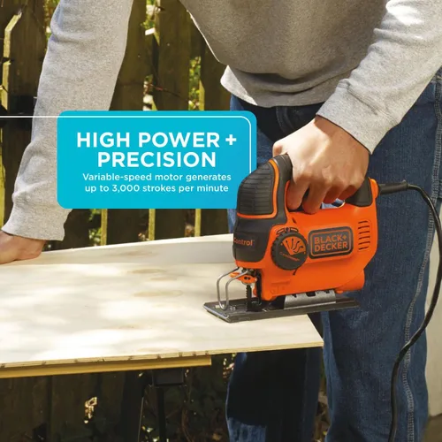 Miniatura 4 de Sierra de calar BDEJS600C de BLACK+DECKER, 5.0 amp
