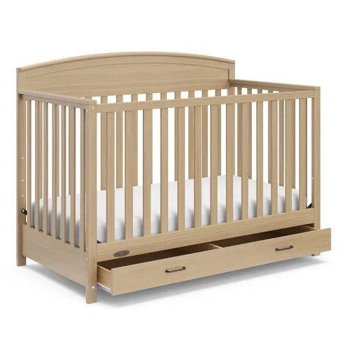 Graco Benton - Cuna convertible 5 en 1 con cajón, certificado GREENGUARD Gold, se convierte de cuna de bebé a cama infantil, sofá cama y cama de