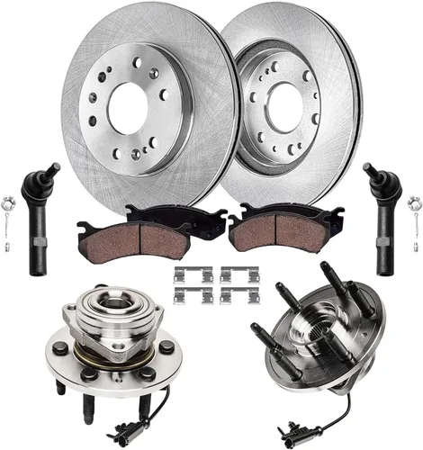 Miniatura 101 de Detroit Axle - Rotores de freno para Jeep Compass 2015-2022 Renegade 2016-2022 Fiat 500X 2016-2022, 2018, 2019, 2020, 2021. Reemplazo de rotores