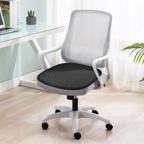 Miniatura 2 de Cojín suave de panal de abeja de 48 x 49 pulgadas, cojín de asiento de gel refrescante, con alivio de la presión del dolor de coxis para oficina