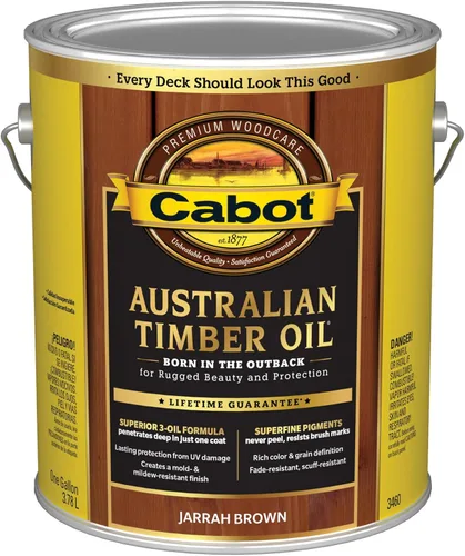 Miniatura 21 de Cabot Aceite de madera australiana para manchas y protector de madera, teca miel, 1 cuarto de galón