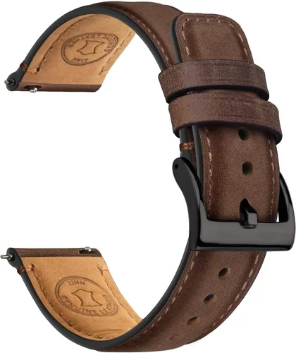 Miniatura 11 de Fullmosa Bandas para Reloj, Correa de Reloj de Cuero de Liberación Rápida de 18mm, 19mm, 20mm, 22mm, 24mm - Correa de Reloj de Cuero Cepillado