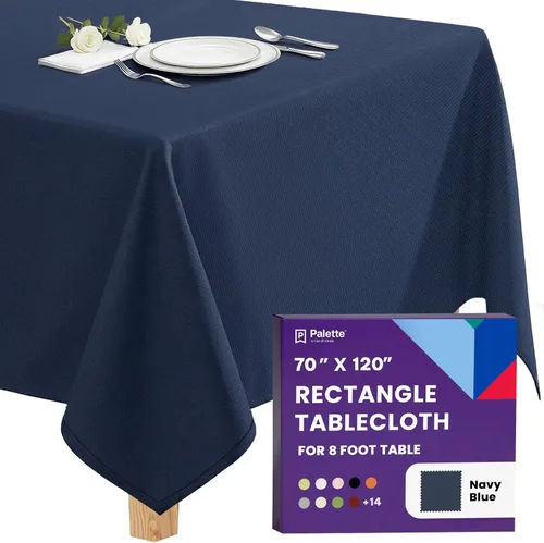 Miniatura 32 de Gee Di Moda - Mantel rectangular de 60 x 84 pulgadas – Mantel rectangular de poliéster lavable para mesa de 5 pies