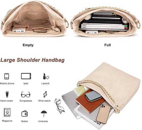 Miniatura 6 de Montana West Bolso de mano grande para mujer bolso de transporte oculto y bolso de mano bolso de hombro suave