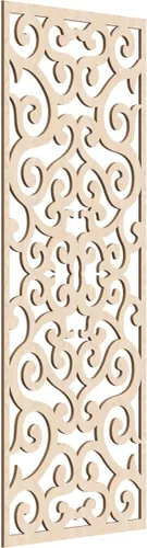 Miniatura 124 de Eveline - Paneles decorativos de pared de madera con calado, 13 3/8 pulgadas de ancho x 34 3/8 pulgadas de alto x 3/8 de alto, roble rojo rojo