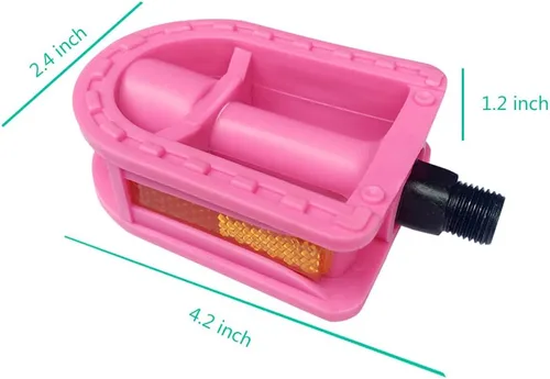 Miniatura 3 de Pedales de bicicleta para niños mejorados, pedales de bicicleta de 1/2 pulgadas, 1 par de pedales de husillo para niños, resina para bicicletas