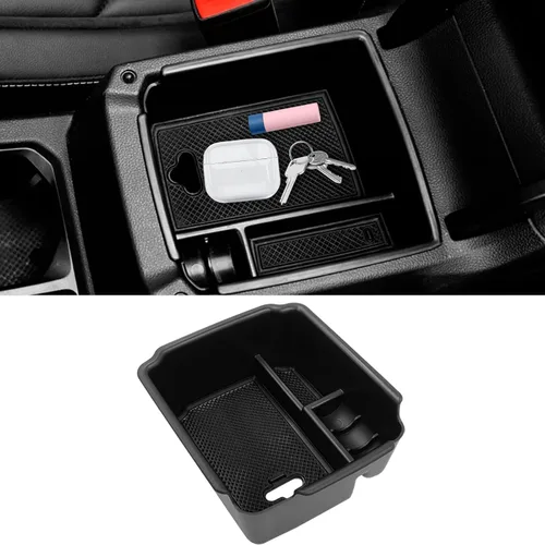 TTCR-II Organizador de consola central Tiguan 2018-2024, para bandeja organizadora de consola VW Taos 2022 2023 2024 2025 2026, compatible con caja