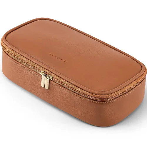 Vlando Bolsa de maquillaje de viaje, pequeña bolsa de maquillaje para mujeres, regalos para mujeres y niñas, bolsa de maquillaje, bolsa de