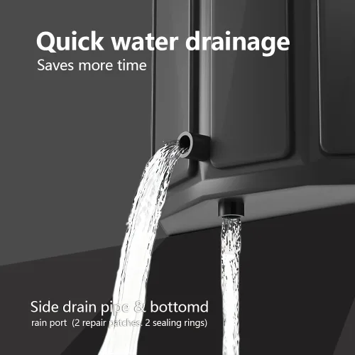 Miniatura 6 de Bañera portátil para adultos, bañera plegable para spa caliente y baño de hielo, bañera plegable pequeña para baño, bañera portátil aislada de 6