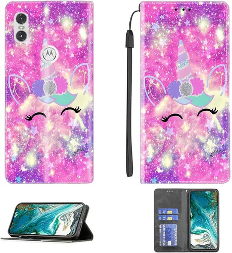 Miniatura 456 de Funda para Moto One Zoom compatible con Motorola One Zoom Phone Case Flip Stand Cover Magnetic Close YHD