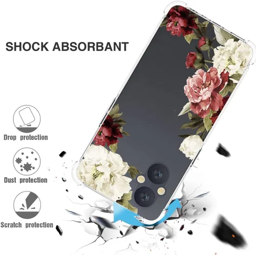 Miniatura 7 de Funda para OnePlus Nord N20 5G, para OnePlus N20 Funda transparente para niñas y mujeres, TPU suave a prueba de golpes, funda protectora