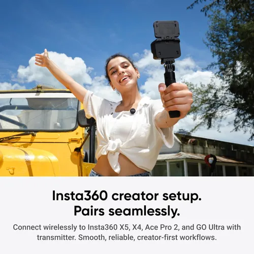 Miniatura 6 de Insta360 Mic Air (1 TX + 1 RX), Micrófono Inalámbrico con Cancelación de Ruido, Alcance de 300m, para USB-C iPhone/Android/PC/Mac, Vlog, Transmisión
