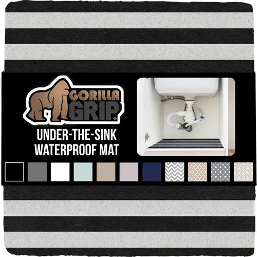 Miniatura 10 de GORILLA GRIP - Tapete original de alta calidad para colocar debajo del fregadero, no adhesivo, absorbente, duradero, resistente al agua