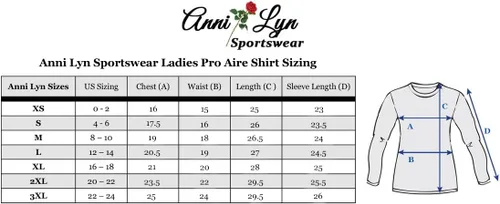 Miniatura 4 de Anni Lyn Sportswear Camisa de manga larga estampada ProAire para mujer