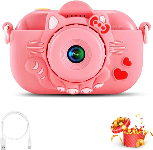Miniatura 10 de Cámara digital para niños pequeños de YEEHAO, juguetes para niños de 3 a 9 años, cámara de video para niños pequeños de 1080P, regalos de Navidad