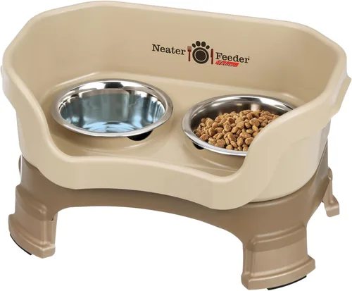 Miniatura 10 de Neater Feeder Deluxe - Tazones elevados para perros grandes a prueba de desorden – Fabricado en Estados Unidos – Soporte elevado para comida