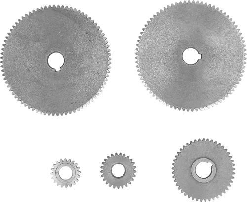 Miniatura 5 de Mini juego de engranajes de torno de metal, kit de piezas de repuesto con engranajes T80 T45 T25 T20 para micro torno y máquinas herramientas