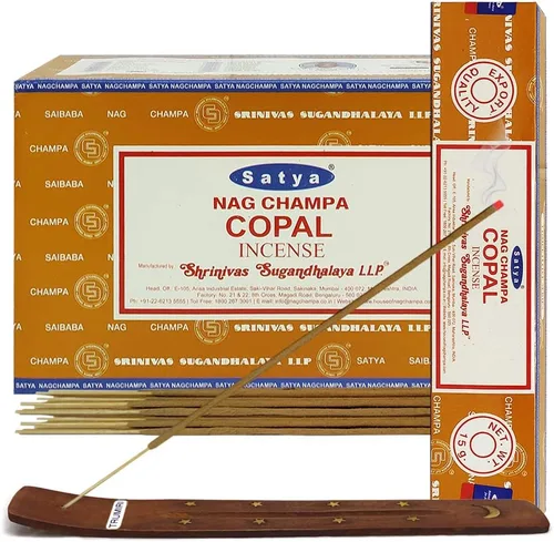 Miniatura 24 de TRUMIRI Paquete de soportes para incienso con varillas de incienso Satya Sai Baba Nagchampa de 3.53 oz (100 g) - Paquete de 1