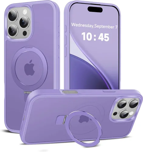 Miniatura 69 de LeYi para iPhone-13 Funda/iPhone-14 Fundas: con soporte para MagSafe i Phone 13Funda con anillo magnético iPhone14 iPhone13 Cubierta Funda para Negro