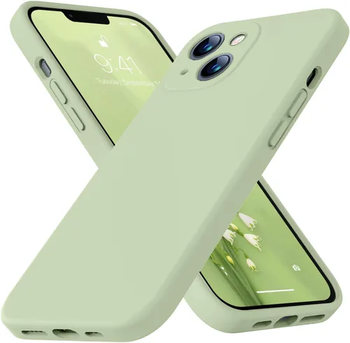 Miniatura 77 de Funda compatible con iPhone 13 de 6.1 pulgadas, de silicona líquida premium [forro de microfibra suave antiarañazos], goma de gel, protección Uva