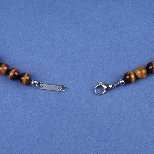Miniatura 5 de GAVU Collar de cristal con cuentas de piedras preciosas para hombre