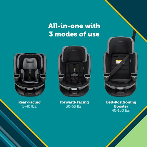 Miniatura 3 de Safety 1st Turn and Go 360 DLX Asiento de Auto Convertible Todo en Uno Giratorio, Sand Bucket Cubo de arena