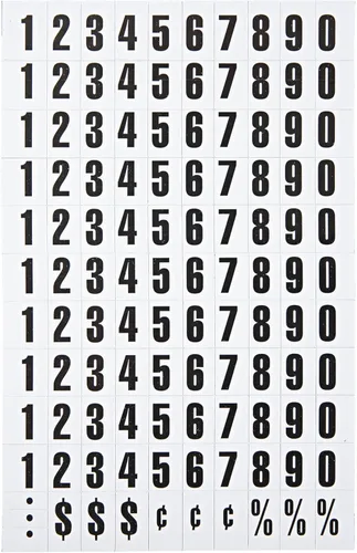 Miniatura 5 de MasterVision Letras magnéticas, 1/2" x 3/4", rojo sobre blanco, 120 piezas