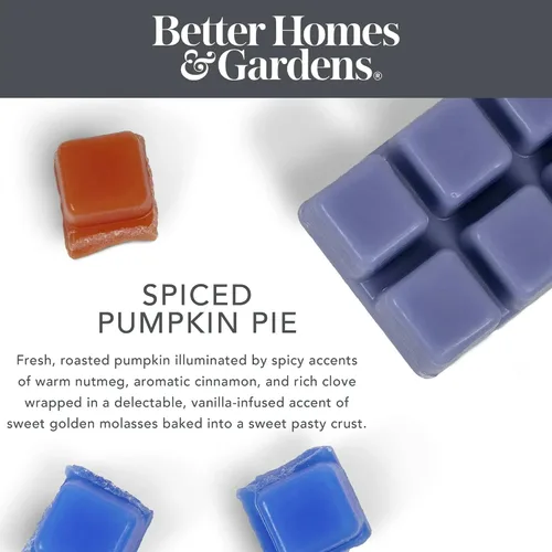 Miniatura 5 de Better Homes and Gardens - Cubos de cera perfumados de 2.5 onzas, paquete de 2 (pastel de calabaza especiado)