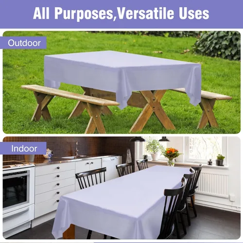 Miniatura 170 de Rollo de plástico para cubierta de mesa color verde manzana, 40 pulgadas x 100 pies, rollo de plástico resistente para cubierta de mesa de banquetes