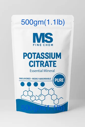 Citrato de potasio en polvo – Suplemento de electrolitos esenciales para hidratación y equilibrio mineral, apto para veganos, apoya la salud del