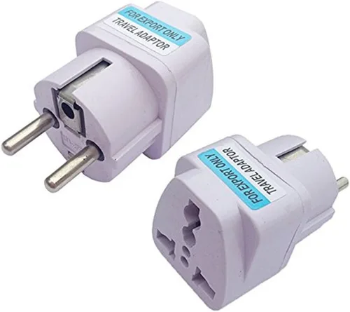 ANRANK UE3360AK 2 Paquetes Universal AU US UK UK a UE Europa Plug AC 250V Power Travel Adapter Blanco