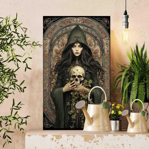 Miniatura 3 de Pintura de Halloween por números para adultos sobre lienzo, terror, pinturas al óleo acrílicas, kits de pintura al óleo, regalos para niños, Pintura