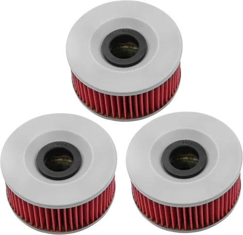 Caltric Paquete de 3 filtros de aceite compatibles con Yamaha 600 Fz600 Fz-600 Fzr600 1986-1990