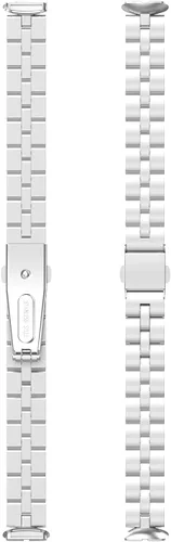 Miniatura 7 de FitTurn Correas compatibles con Fitbit Luxe Metal acero inoxidable correa de reloj de repuesto clásica duradera de enlace sólido accesorio hebilla