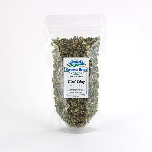 Harmony House Apio deshidratado, corte transversal: verduras secas para cocinar, acampar, suministros de emergencia y más