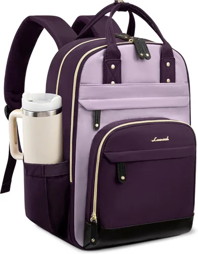 Miniatura 24 de LOVEVOOK Mochila para mujer, mochila para laptop de 15.6 pulgadas, mochilas escolares, bolsa antirrobo, bolsa antirrobo impermeable