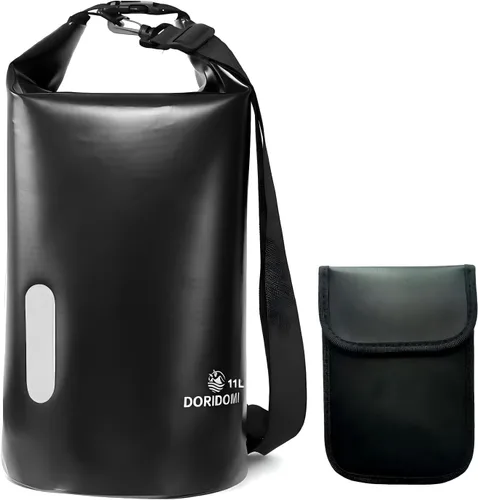 Miniatura 9 de Bolsas Faraday - Bolsa seca 15L negra impermeable con protección EMP, bolsa de blindaje de señal RFID para seguridad de productos electrónicos